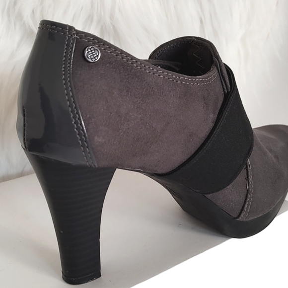 Dana Buchman Womens Grey Suede Ankle Booties Heeled Pumps/Size 7.5 - Picture 6 of 11